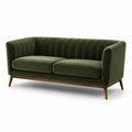 3-Sitzer Sofa aus Samt in Grün