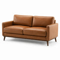 2-Sitzer Ledersofa Braun