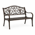 Gartenbank aus Aluminium Bronze 130cm