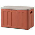 Gartenbox Polyethylen 120L Braun/Beige