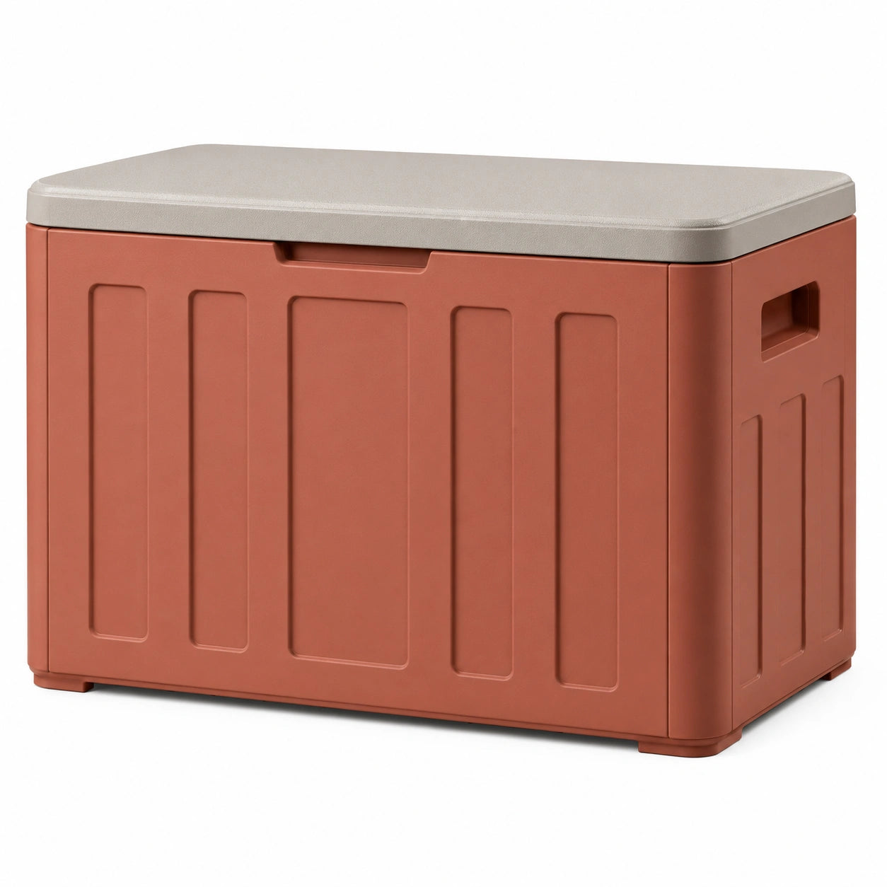 Gartenbox Polyethylen 120L Braun/Beige